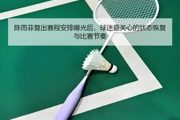 陈雨菲复出赛程安排曝光后，球迷最关心的状态恢复与比赛节奏 - ogzhenren